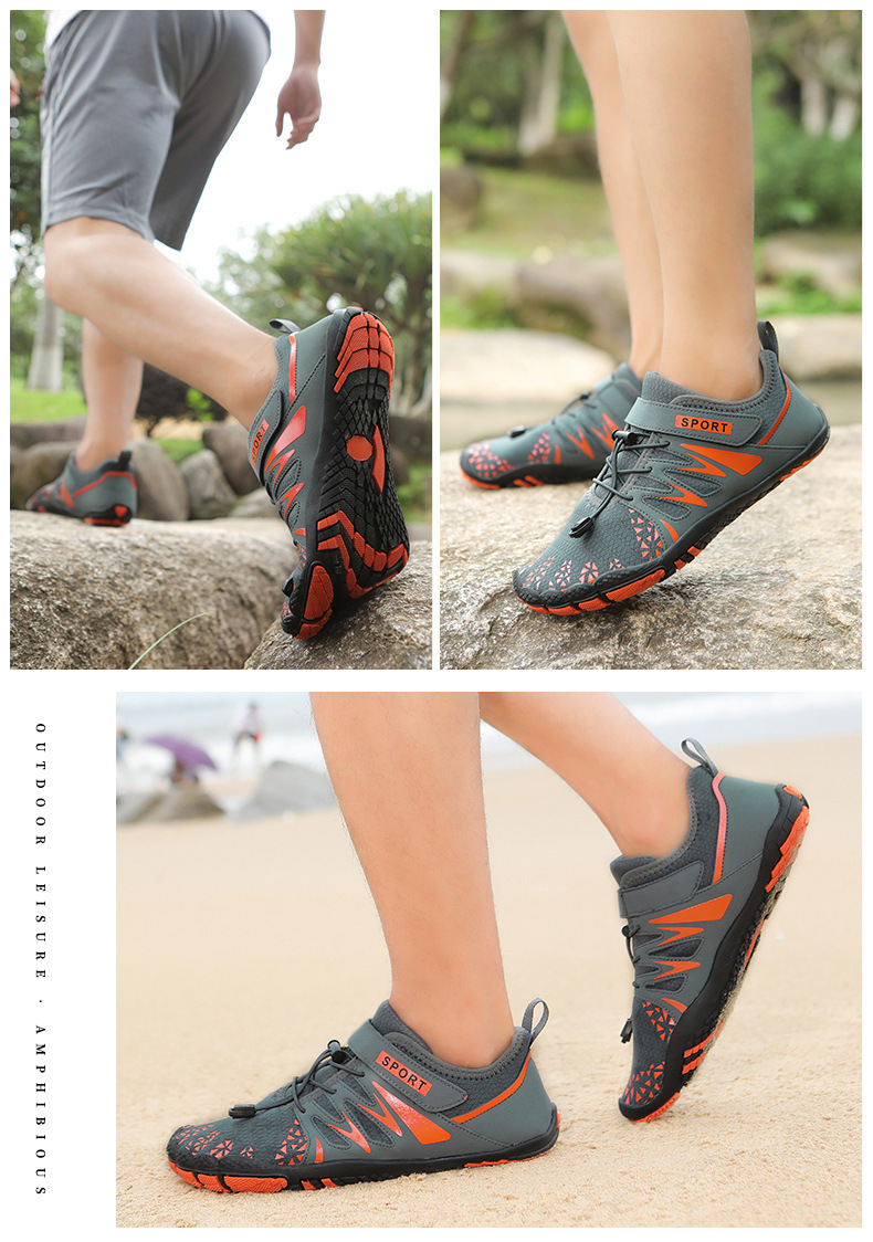 Scarpe da acqua unisex per pesca e nuoto – Calzini da acqua a piedi nudi ad asciugatura rapida con suola in gomma antiscivolo, leggeri per spiaggia, escursionismo e trekking fluviale_voghion.com