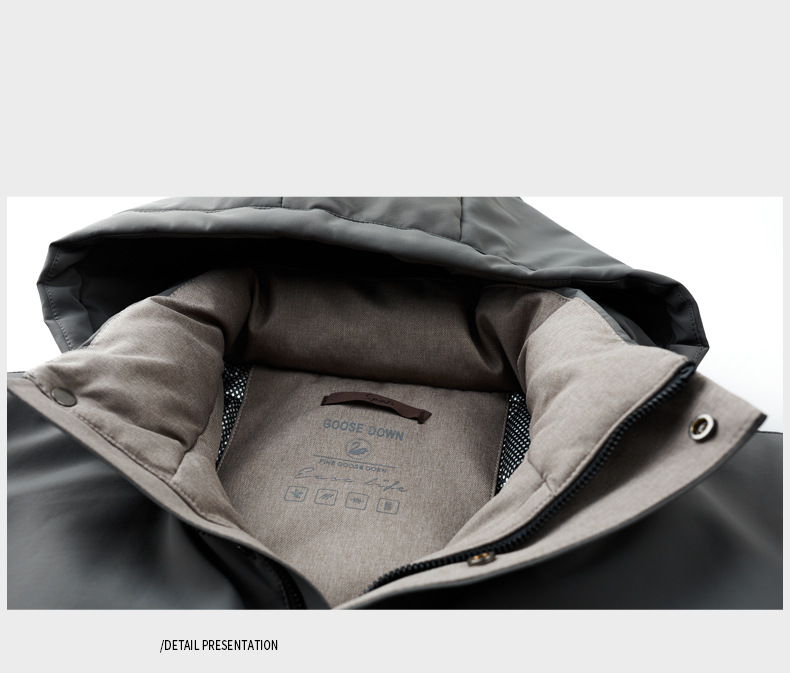 Herrenbekleidung Premium Herren Daunenjacke mit abnehmbarer Kapuze – Wasserdichter Wintermantel für Business & Freizeit mit 800er Füllkraft aus weißen Gänsedaunen_voghion.com