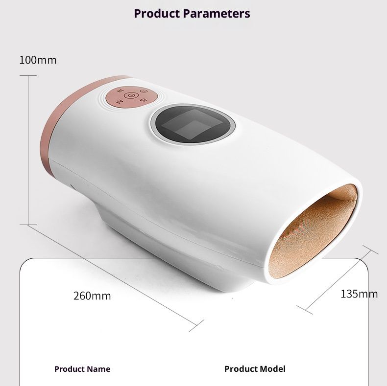 Massaggiatore professionale per le mani con termoterapia e compressione dell'aria - Massaggiatore portatile wireless per dita e polsi per alleviare il dolore_voghion.com