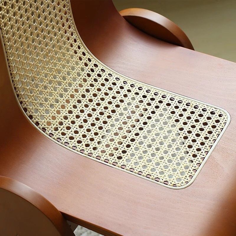 Designer Vintage Solid Wood Light Luxury Rattan Bedroom Creative French Backrest Dining Chair Nordic Style Simple_voghion.com