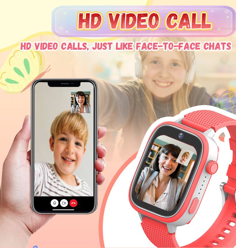 children's phone watch 4G smart positioning watch video SOS call independent watch _voghion.com