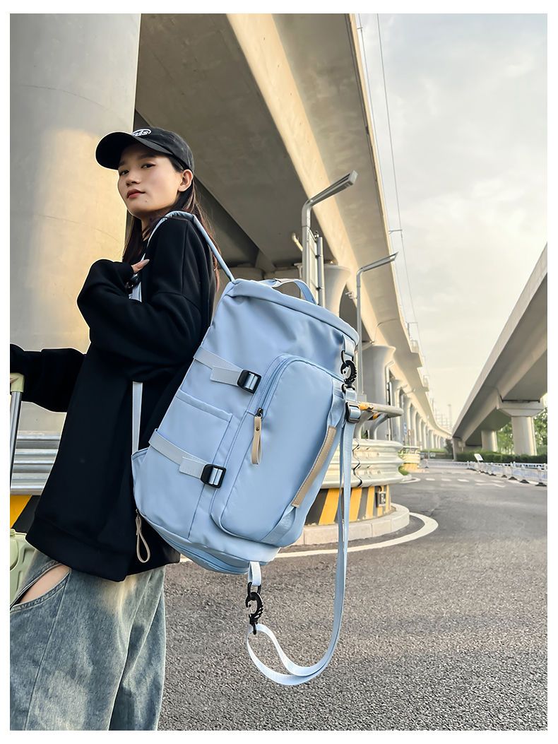 Multifunktionaler trendiger Sport-Reiserucksack, Schulhandtasche, Gepäck, Fitnessstudio, Herren-Umhängetasche mit großer Kapazität_voghion.com