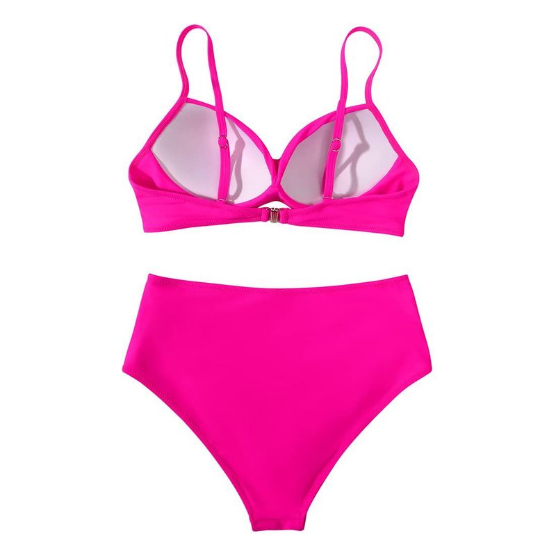 bikini Multicolor Leopard Print High Waist Tight Sexy Bikini_voghion.com