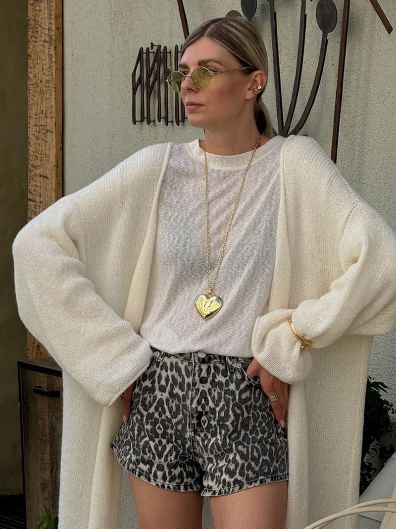 Transparenter Duster-Cardigan aus Strick – Langer Überwurf mit V-Ausschnitt für Boho-Urlaube und Street-Styling (Einheitsgröße) – Frühlings-Pastellkollektion_voghion.com