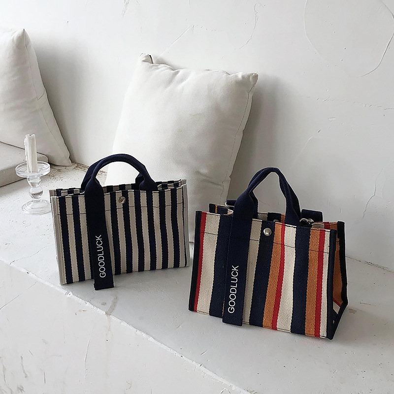 Hersteller tragbare diagonal kleine tasche ins tasche streifen schulter leinwand tasche frauen tasche_voghion.com