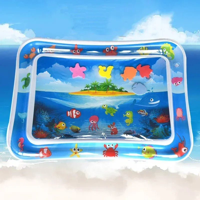 Summer Inflatable Water Mat PVC Playmat Toddler Activity Play Center Water Mat For Babies Early Education Developing Sum_voghion.com
