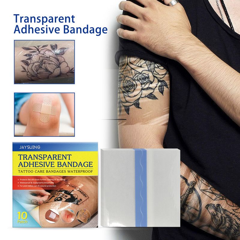 Jaysuing Tattoo Transparent Broderie Folie Protectoare Impermeabilă Barieră Antibacteriană Respirabil Îngrijire Autocolant_voghion.com
