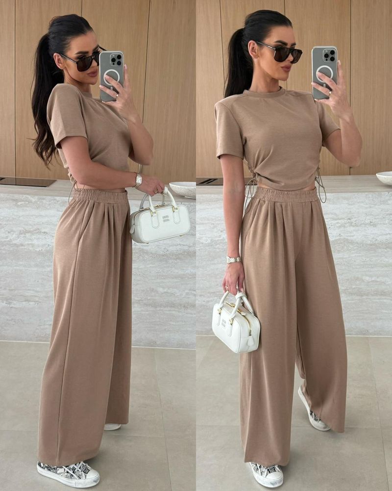 Damen Sommer Neues Casual Short Top und Hose Zweiteiliges Set_voghion.com