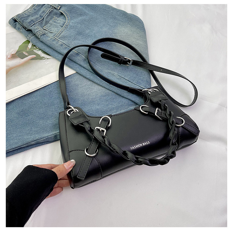 Produttori all'ingrosso 2023 nuova borsa da donna sotto le ascelle tinta unita borsa a tracolla portatile con texture di moda borsa a tracolla portatile dal design di nicchia_voghion.com