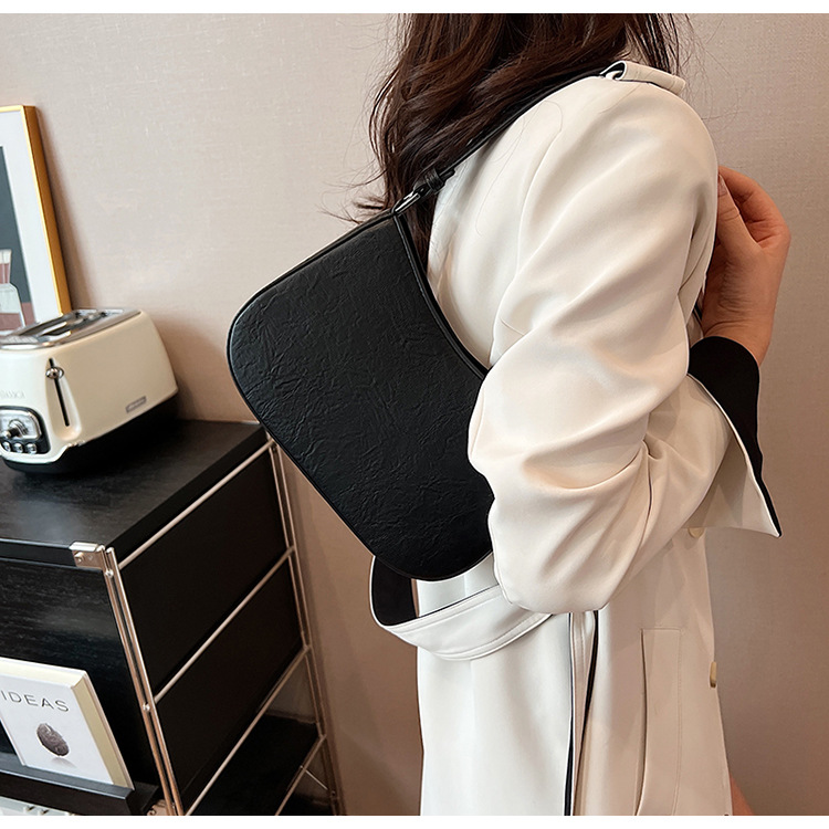 Borsa piccola da donna invernale nuova moda semplice borsa a tracolla versatile tracolla a catena ascella piccola borsa quadrata_voghion.com