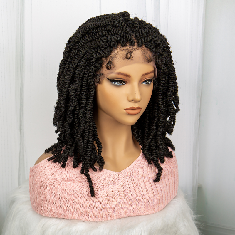 13 * 4 lace African heavy handmade braided wig headband with 180% density_voghion.com