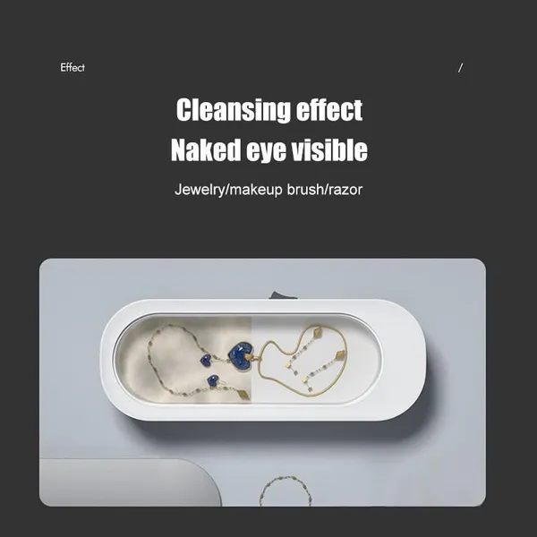 Mini Ultrasonic Cleaner Electric Jewelry Cleaner Machine Eyeglasses,Watches,Rings,Necklaces,Razors,Dentures,Parts,Cleaning Machine_voghion.com