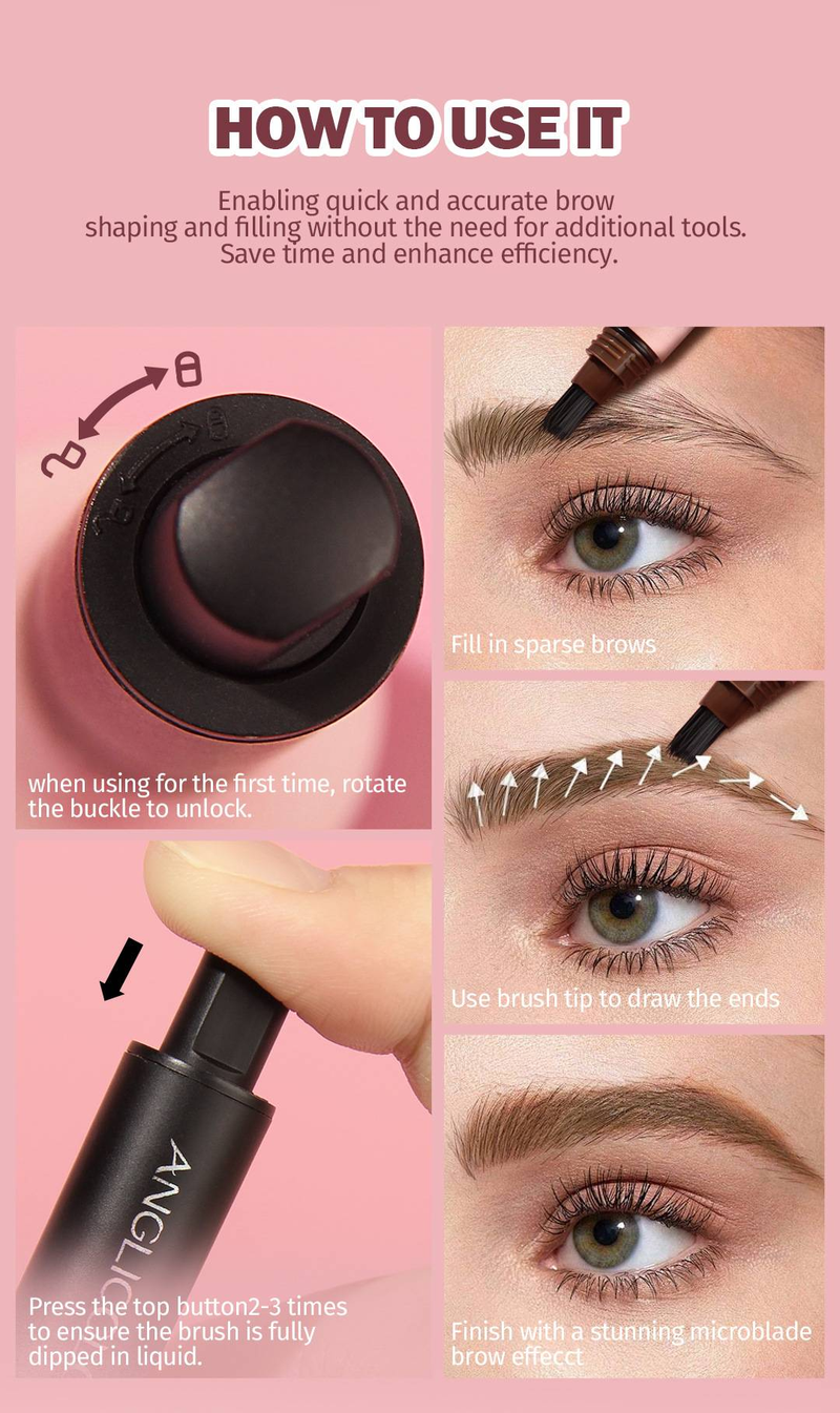 Brow Dye waterproof non-smudging big head brow brush long-lasting color does not remove makeup wild eyebrows_voghion.com