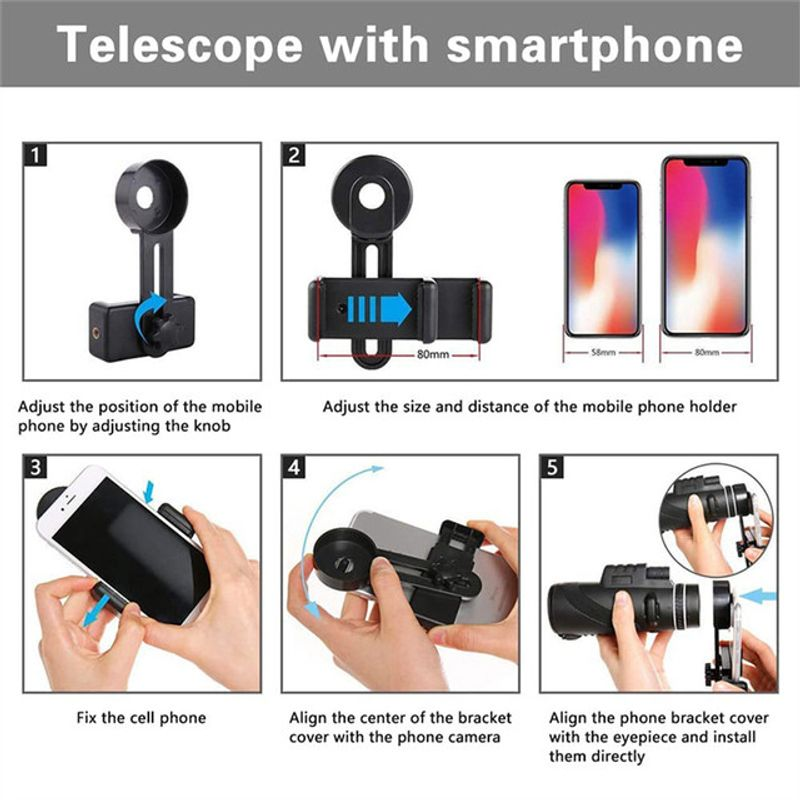 APEXEL Powerful 80X100 HD Monocular Telescope Long Range Zoom With Tripod Phone Clip For Outdoor Hunting Camping Tourism_voghion.com