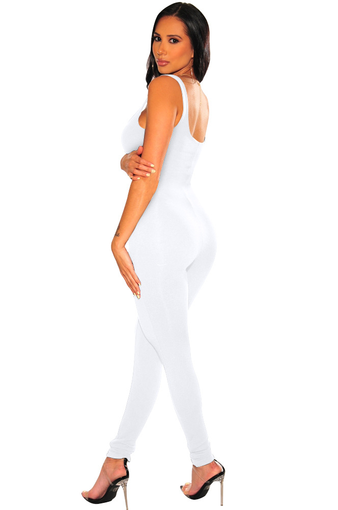 Women's casual sports sleeveless multi-color sexy jumpsuit_voghion.com