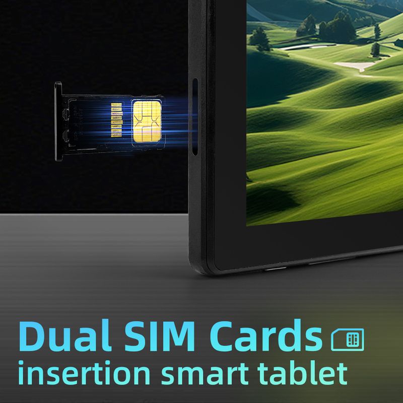 Tabletek Új Npad19 Tablet Számítógép 10.1 Hüvelykes Nagy Kijelző Android Rendszer Kártya Behelyezése WIFI Dual SIM Kártya Dual Kamera_voghion.com
