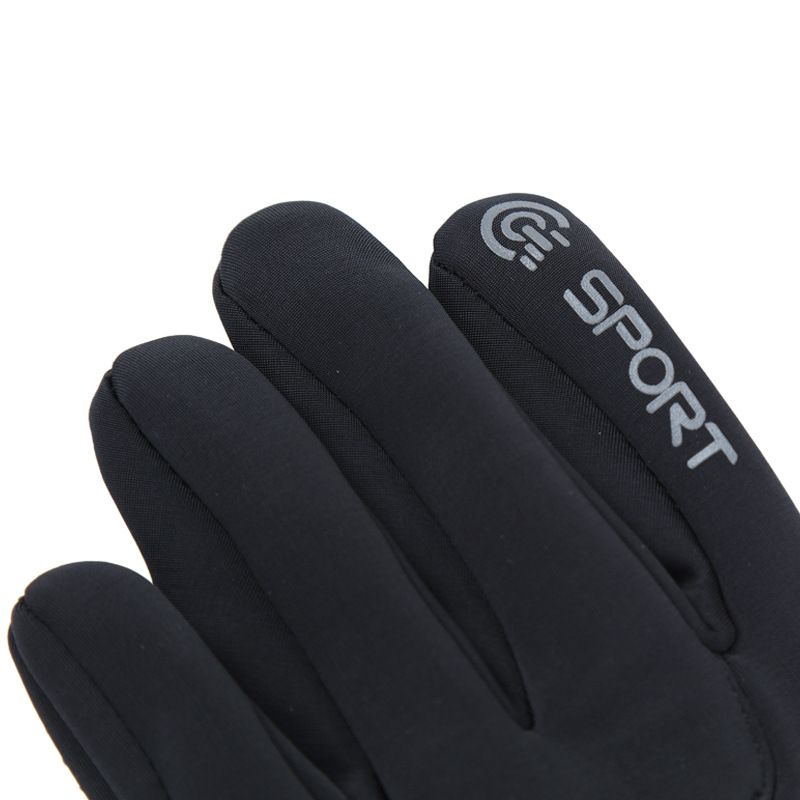 Cycling Gloves Men's Autumn And Winter Skiing Warm Gloves Waterproof Touch Screen Cycling Sports Outdoor Plus Velvet Non Slip Gloves_voghion.com