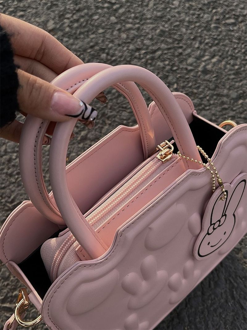 H7 Süße Rosa 2023 Neue Vielseitige Kleine Quadratische Keks Tasche, Nische Single Schulter Crossarm Unterarm Tasche für Frauen_voghion.com