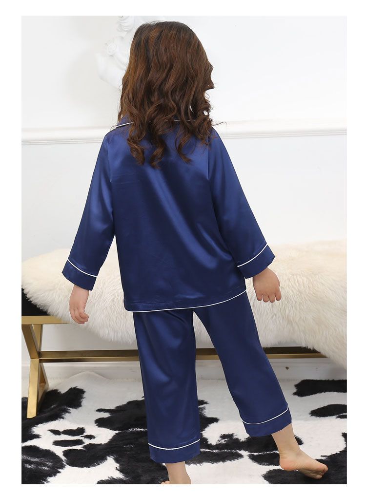 Roupas de bebê para meninas pijamas primavera seda gelo conjunto de homewear infantil pijamas para meninos adolescentes_voghion.com
