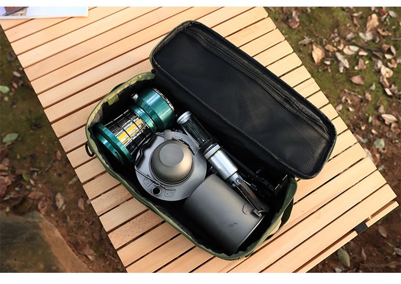 Outdoor Tool Storage Portable Tableware Stove Peg Wind Rope Camping Bag Handbag Small Size_voghion.com