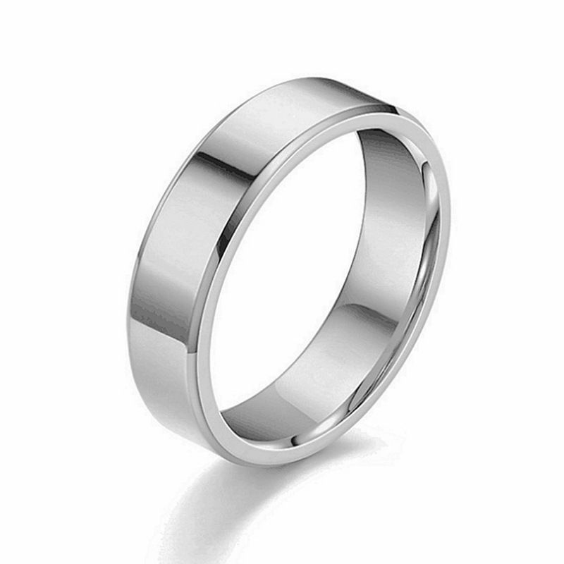 Anello minimalista in acciaio al titanio semplice da donna, stile coreano, anelli di coppia alla moda per uomo, gioielli da mano_voghion.com