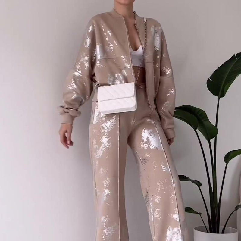 Dameklær Mote Ensfarget Paljettdesign Trendy Hot Genser Dress_voghion.com