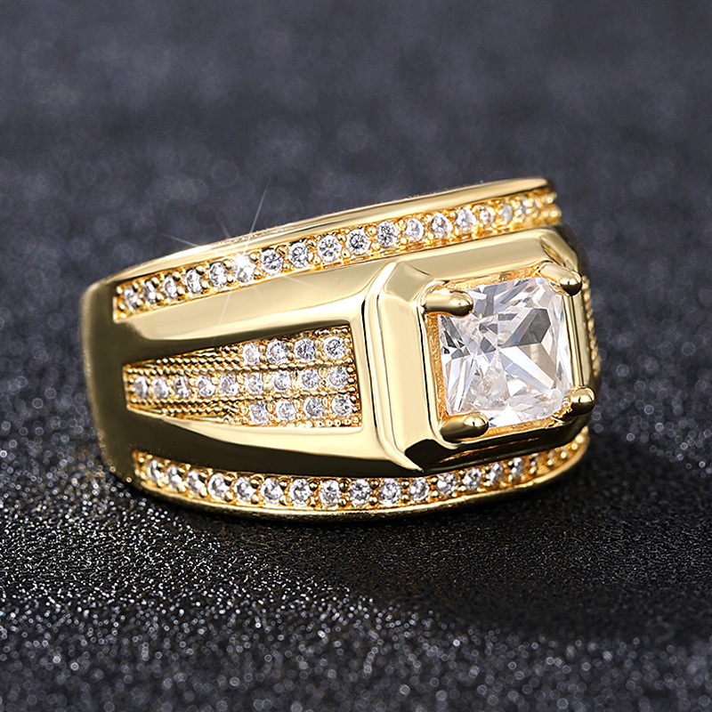 Anello di fidanzamento quadrato di lusso per matrimonio di Cao Shi, molto venduto_voghion.com