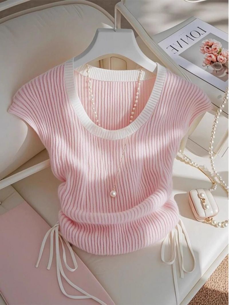 Damenbekleidung Das beliebte schöne Hemd dieses Jahres Pink Dopamine Kurzarm-T-Shirt Damen Sommer Neues Design Top_voghion.com