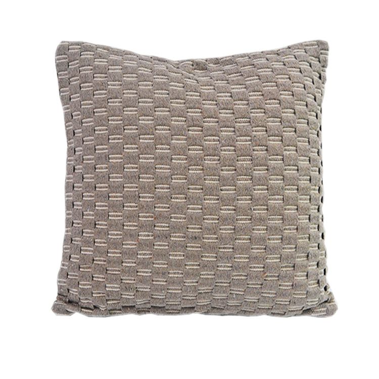 Funda de cojín de estilo étnico tejida en mezcla de lino, funda de almohada decorativa bohemia para sofá, casa de familia, hotel, decoración bohemia._voghion.com