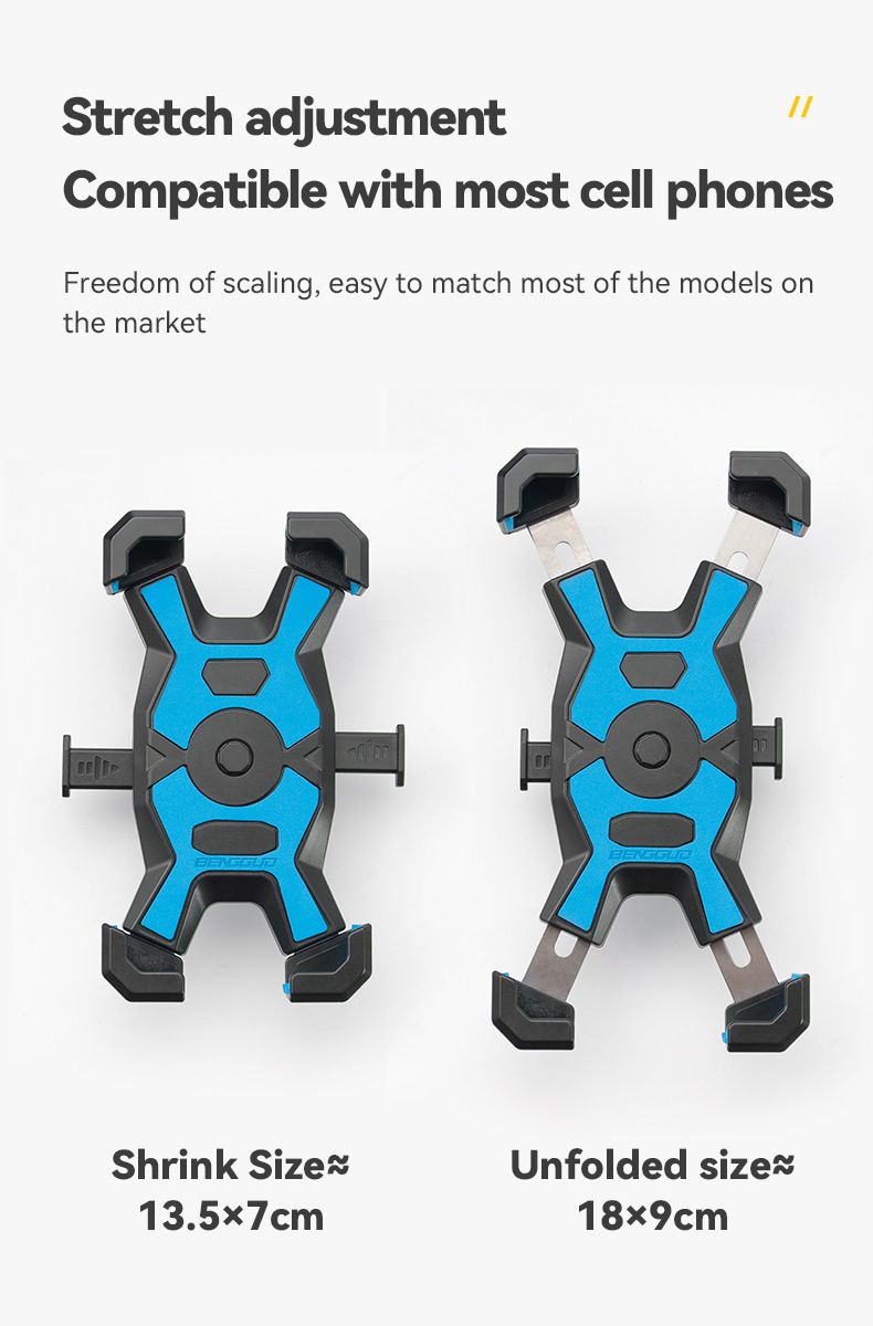 Supporto per cellulare per bicicletta, supporto per cellulare per auto elettrica, supporto per cellulare a sgancio rapido per guida all'aperto, supporto per navigatore per cellulare_voghion.com