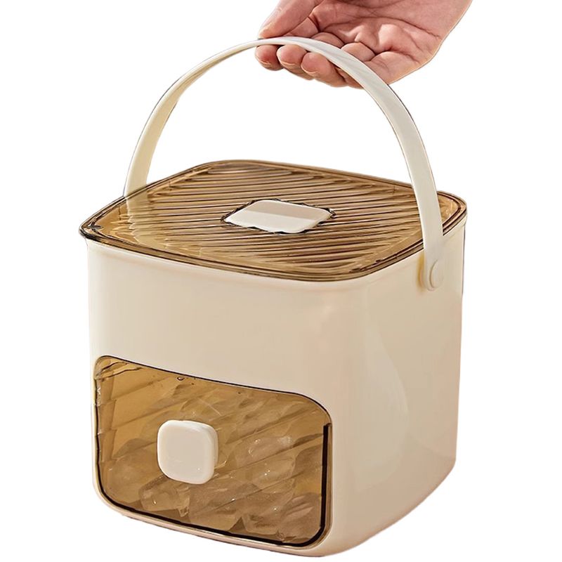 Tragbarer Eiswürfelbereiter & Schubladen-Eiswürfelbereiter für die Arbeitsplatte, Kompakter Eiswürfelbereiter für Zuhause, Küche, Camping, Wohnmobil, Büro_voghion.com