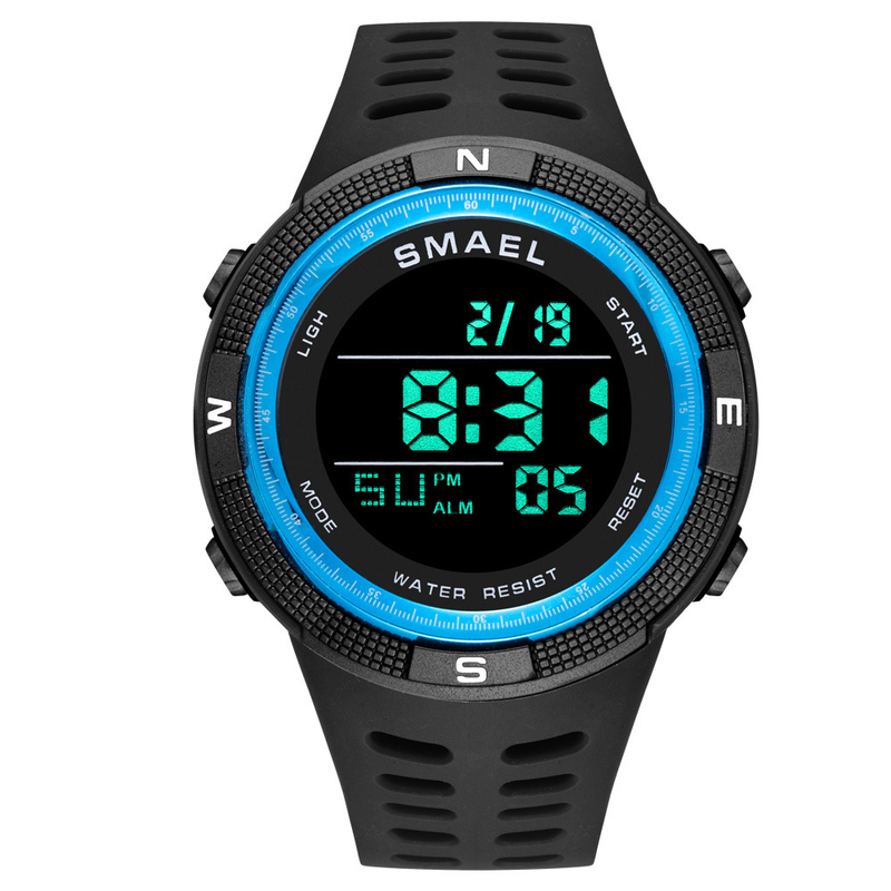 2023 new single-display digital watch leisure waterproof outdoor sports electronic watch men and women student watch_voghion.com