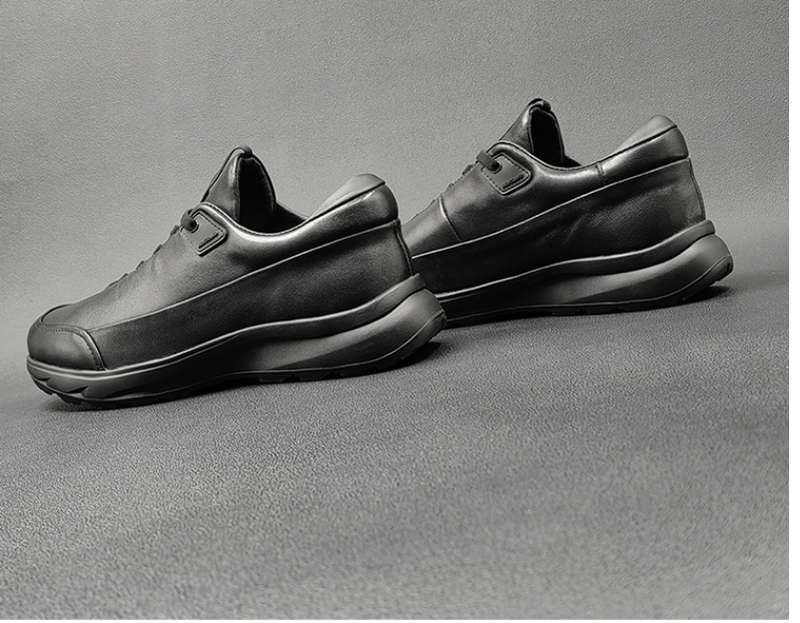 Încălțăminte pentru bărbați din piele neagră pantofi casual bărbați strat de vârf din piele de vacă pantofi versatili de nișă toamnă pantofi la modă bărbați_voghion.com