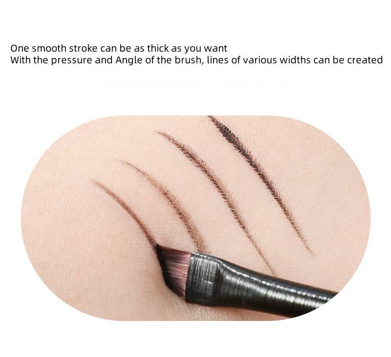 Delineador em creme Café preto 2 em 1 conjunto delineador em gel maquiagem intensa duradoura_voghion.com