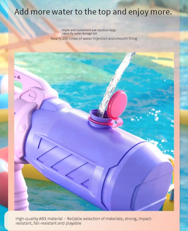 Water Gun Kids Toy Large Dual Nozzle Dinosaur Duck Water Blaster For Beach Pool Party Outdoor Splash Battle Game_voghion.com