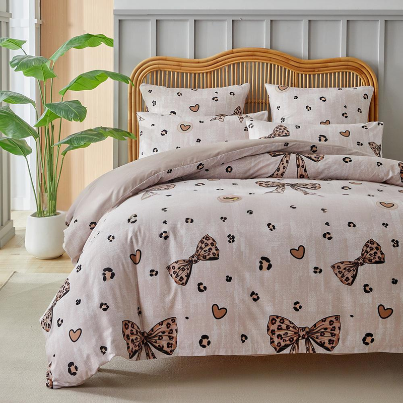 Kids Bedding Set 3-Piece - Soft Cotton Duvet Cover With Pillowcases Cartoon Print Breathable & Hypoallergenic_voghion.com