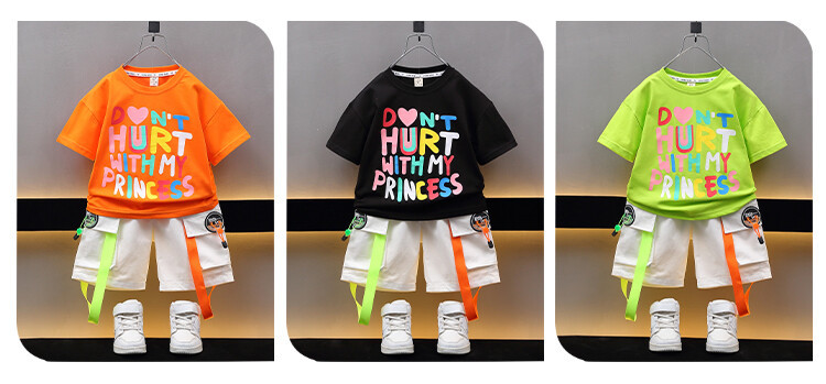 Mother & Kids Children's Clothing Boys Short Sleeved T Shirt Summer Suit Children's Clothes Baby Half Sleeved T Shirt Top Summer Shorts Boy_voghion.com