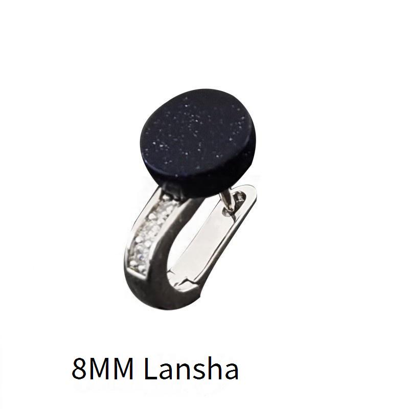 Orecchini in argento 925 per uomo e donna, orecchini a bottone neri con perno ipoallergenico, orecchino singolo punk per lobi forati, stile minimalista e audace_voghion.com