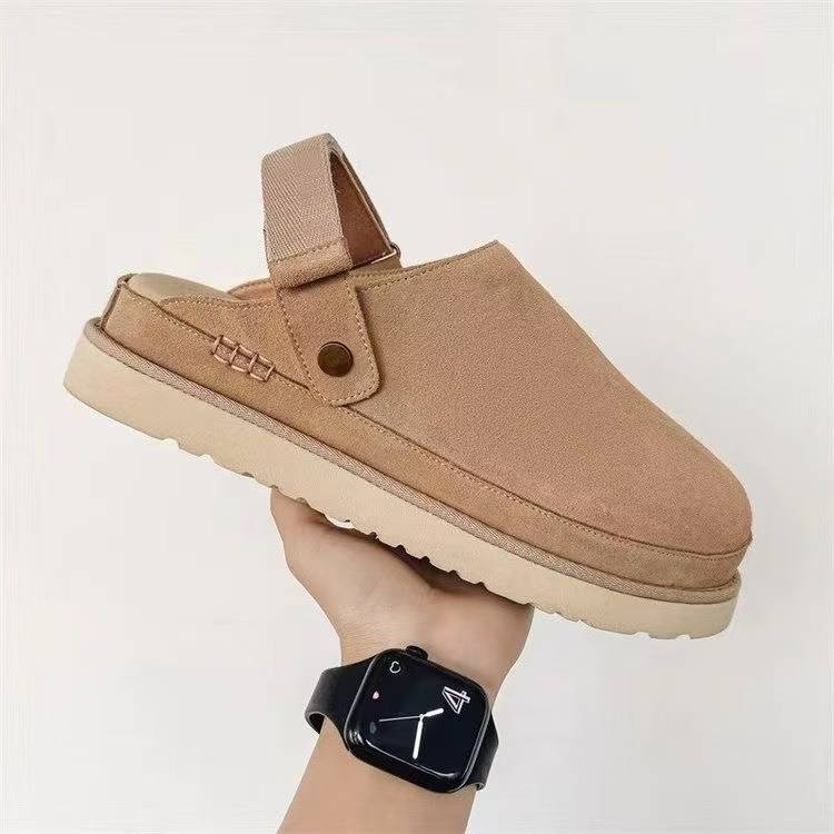tas Man Hausschuhe Designer Schuhe Plateau Slides Stiefel Designer Damen Tazz Ultra Mini Kastanienwolle Slides Flauschiges Fell Leder Damen Slider Top Qualität_voghion.com