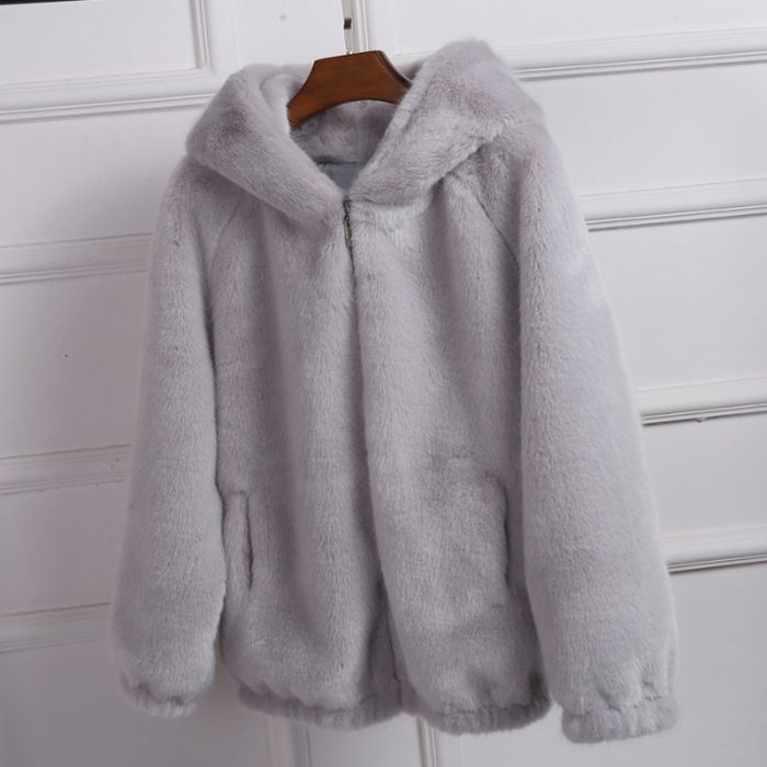 Cappotto in pelliccia di visone e pelliccia di volpe, caldo e alla moda, da donna_voghion.com