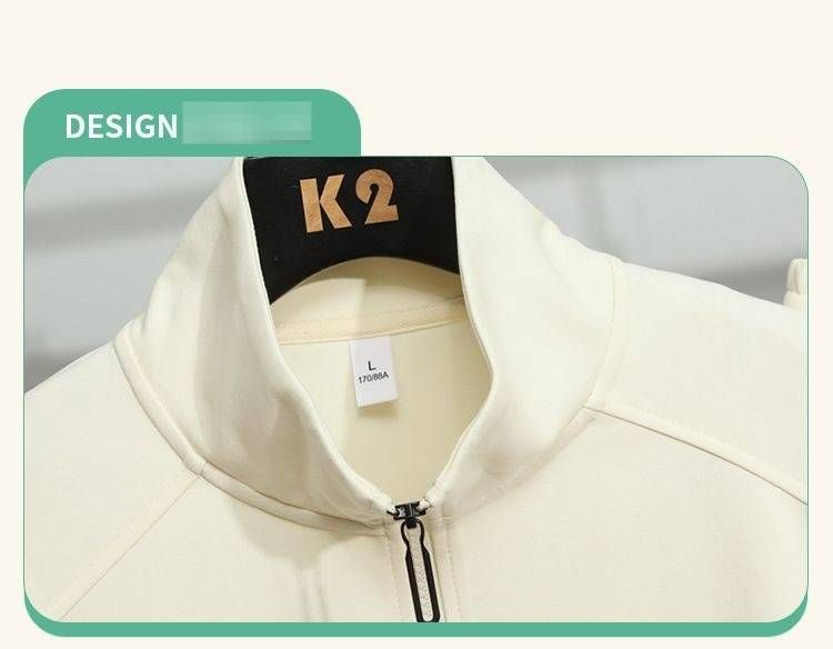 Ropa para hombre Otoño e invierno Sudadera con capucha bordada Traje deportivo informal Cárdigan gris holgado_voghion.com