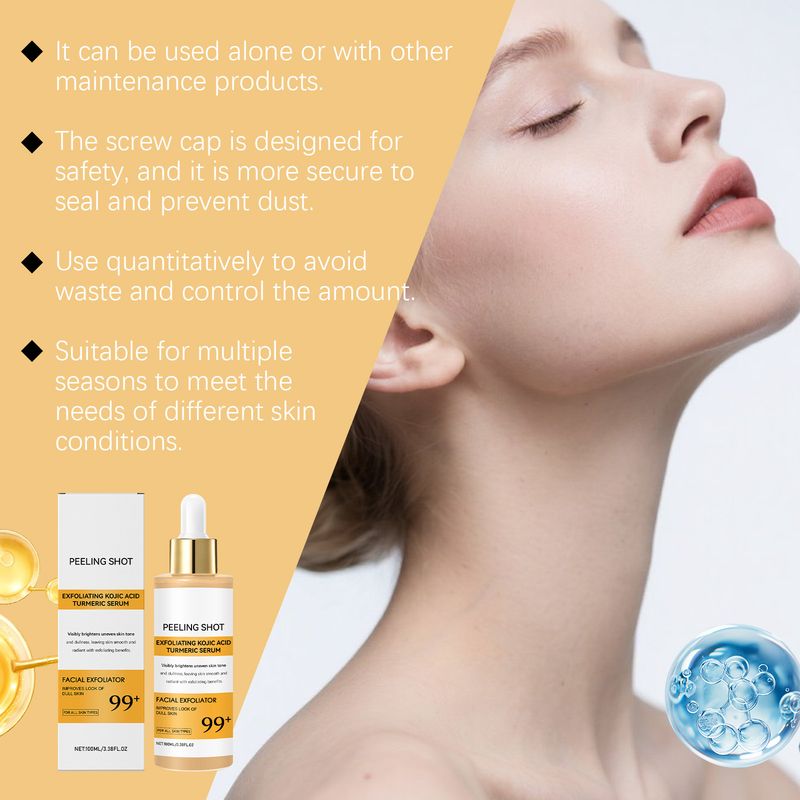 Kojic Acid Turmeric Nourishing Facial Skin Texture Refreshing Non-sticky Tender Smooth Moisturizing Essence_voghion.com