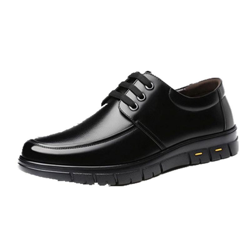 Men's Casual Autumn Business Formal Men's British Height Increasing Suit Black High-end Soft Leather Shoes Men_voghion.com