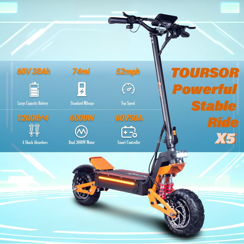 Europa 11 polegadas off-road de alta velocidade e alta potência para trabalhar scooter elétrica alternativa_voghion.com