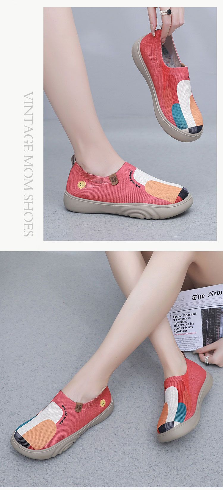 Neue Damenschuhe aus altem Peking-Stoff, trendige, bemalte Freizeitschuhe, weiche Sohle, weiche Oberfläche, fliegendes Weben, dicke Sohle, einpedalige Einzelschuhe_voghion.com