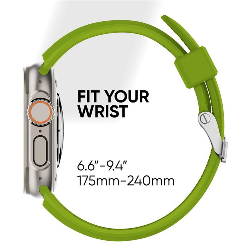 Pulksteņa siksniņa iwatch 42/44/45/49mm Silikona sporta modes pulksteņa siksniņa pulksteņu sērijai Ultra2 Se 9/8/7/6/5/4/3/2/1_voghion.com