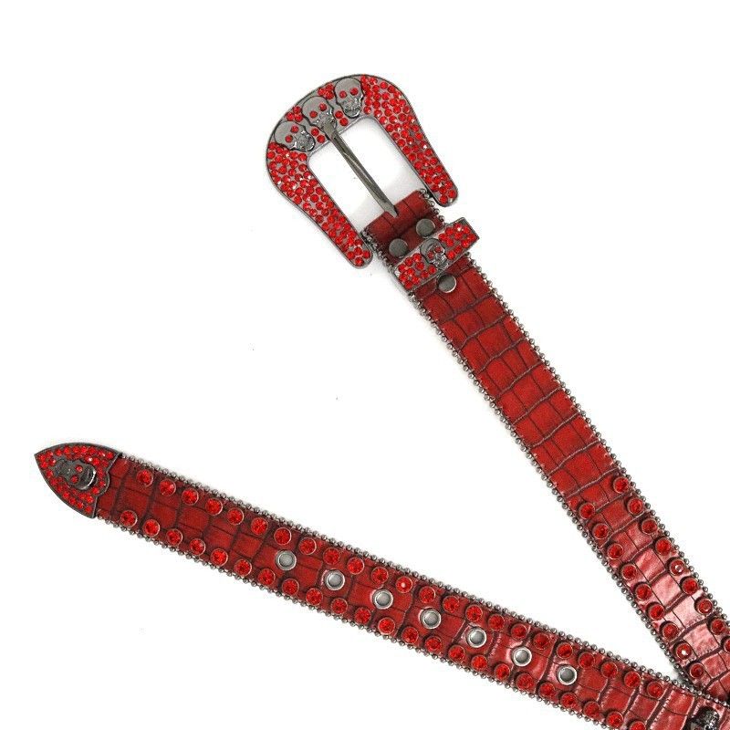 Water Diamond Designer Hip Hop Punk Fashion Trendy Women's Belt_voghion.com