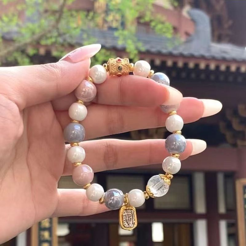 Traditionele Chinese tempels zegenen wierook-as-glasarmbanden, zorgen voor vrede, transporteren zegeningen, trekken welvaart aan en zuiveren negatieve energie_voghion.com