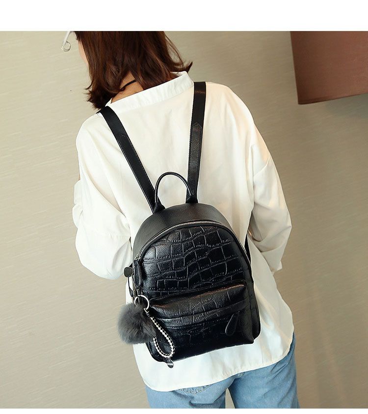 Mini Women PU Leather Cute Small Backpack Female White Back Pack Black Backpacks For Teen Girls Fashion_voghion.com