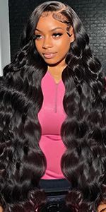 13x6 Lace Front Parykker Ægte hår 200% Densitet Kropbølge Lace Front Parykker Ægte hår HD Transparent Ægte hår Lace Front Parykker til Sorte Kvinder Limfri_voghion.com
